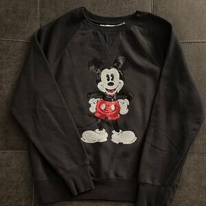 H&M Mickey Mouse Sequence Sweatshirt